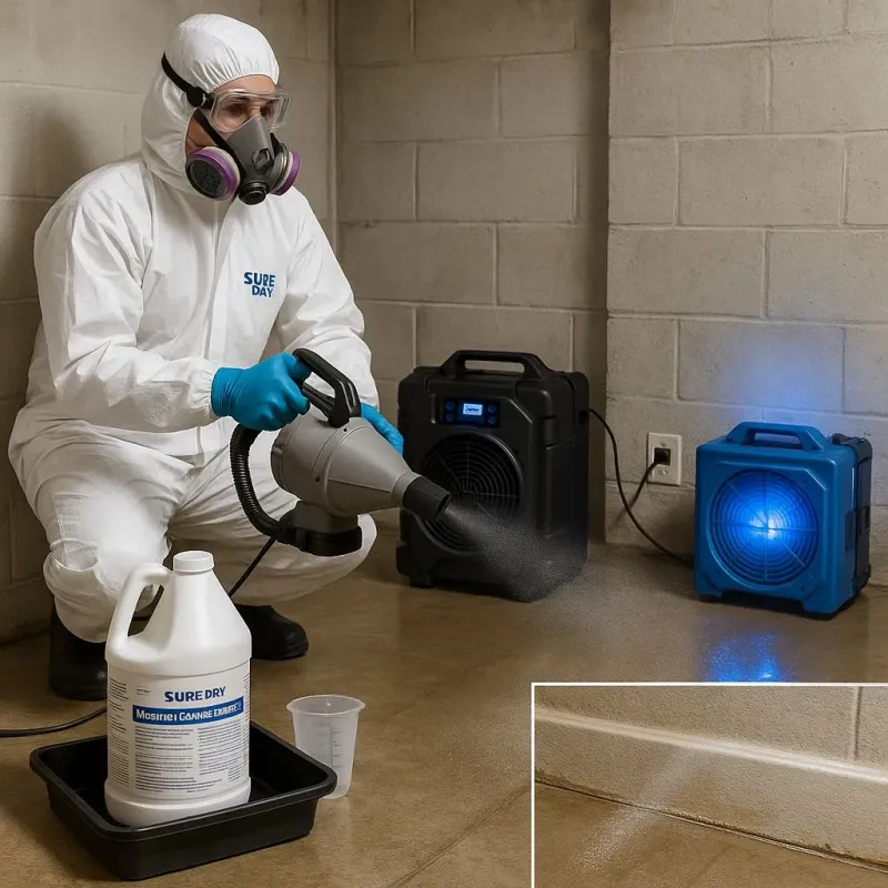 Sanitization and Odor Removal process in Dousman, WI